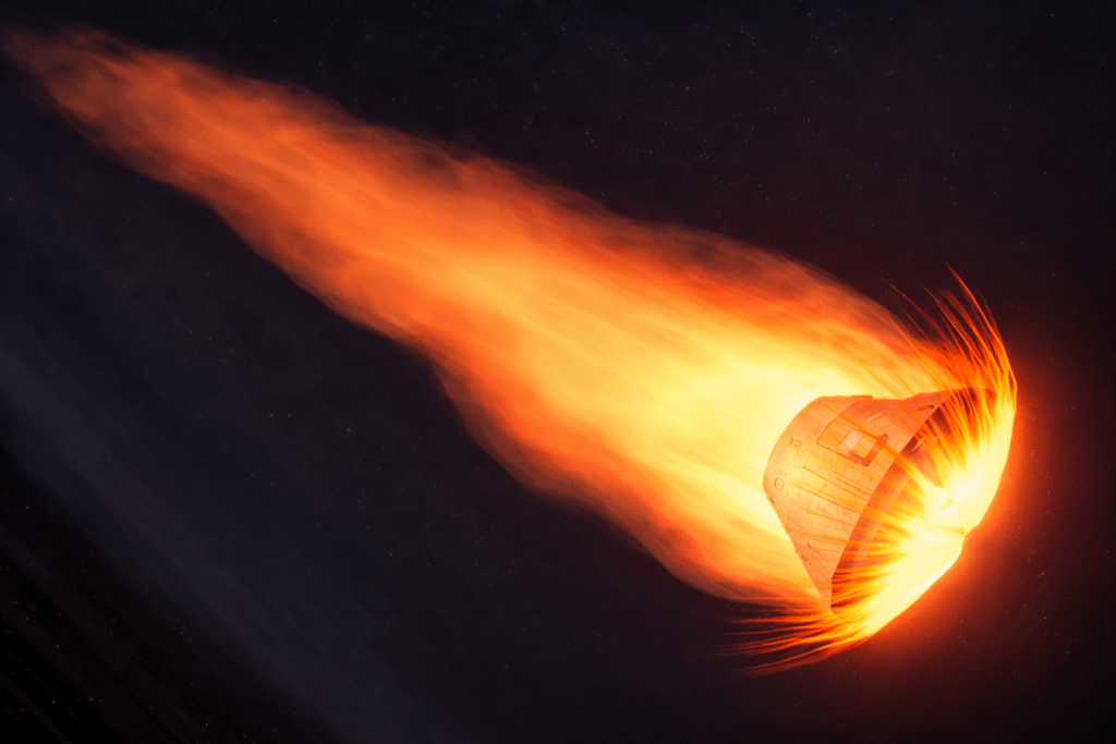 Artemis II Re-Entry-NASA Visualization.