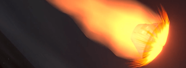 NASA's Visualization of the Artemis II re-entry
